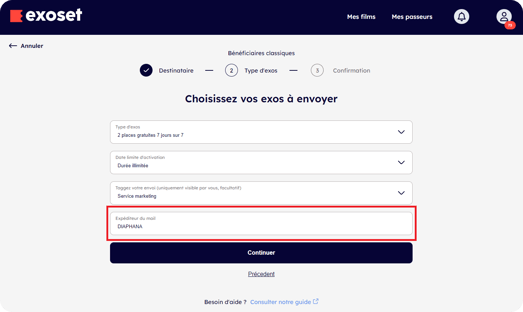 modification expéditeur 1